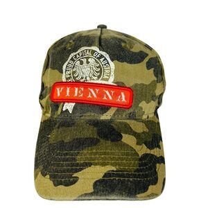 Fox Originals The Proud Capital of Austria Vienna Camo Hat Adjustable NWT